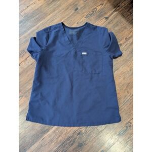 Figs Women's Catarina Scrub Top Slate Blue Size Large TM3000